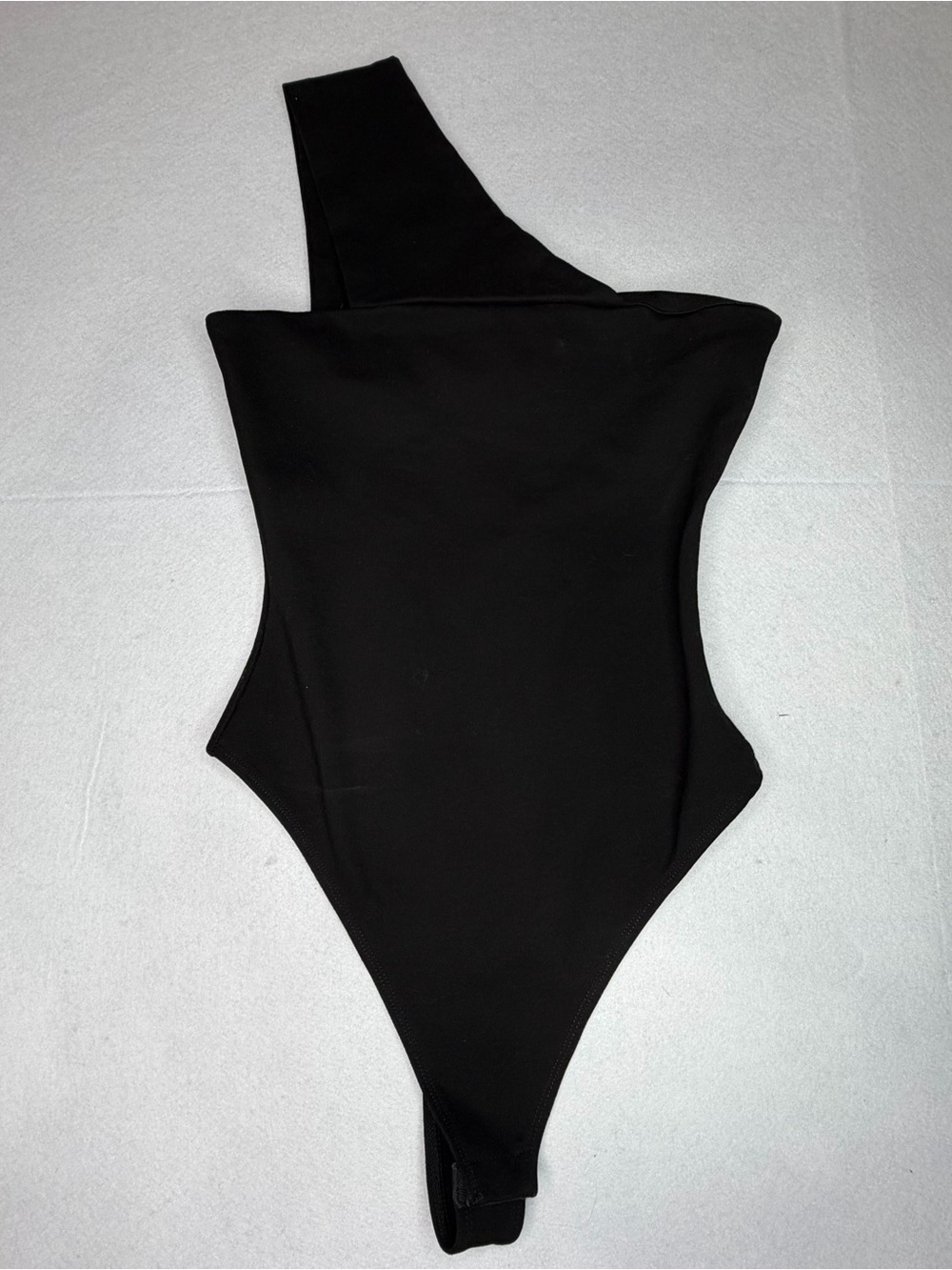 Superdown Black One-Shoulder Bodysuit Size S